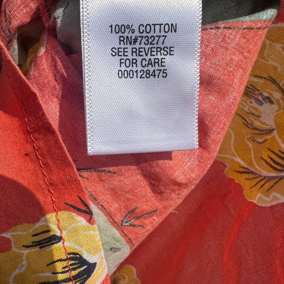 Sonoma Red and Green Casual Button Down Shirt Size Large - Picture 3 of 7